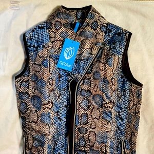 GGBlue Snakeprint ladies vest size small